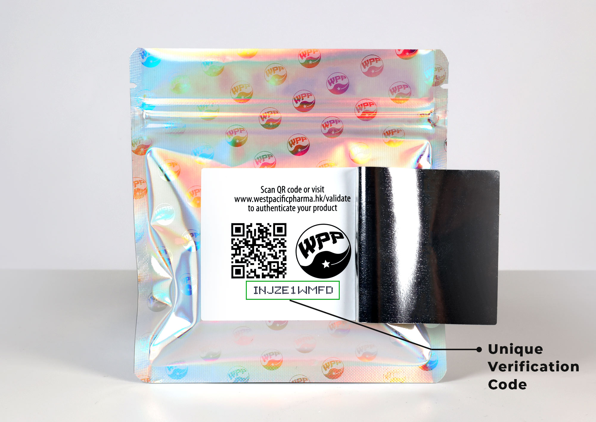 Unique verification code - injectable form products